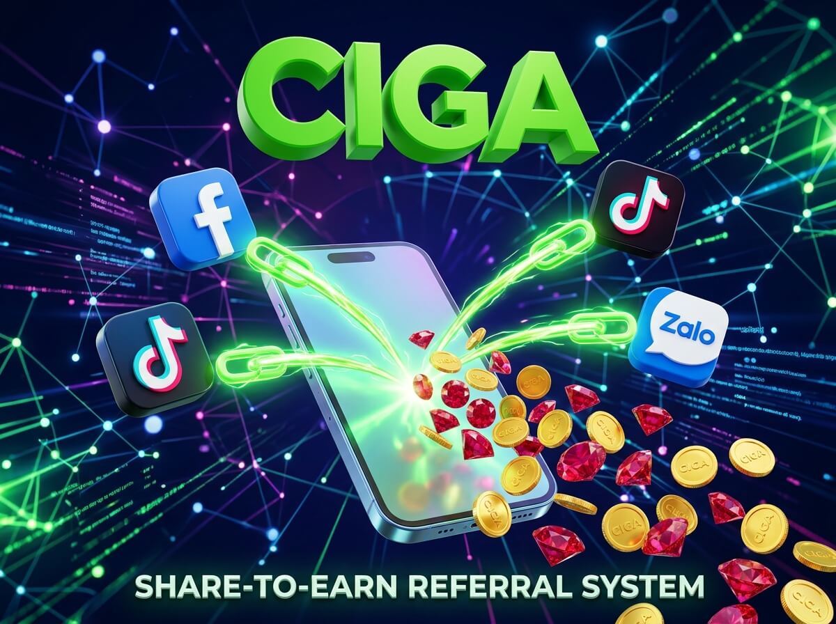 mẹo mời bạn bè tham gia ciga game nhận thưởng
