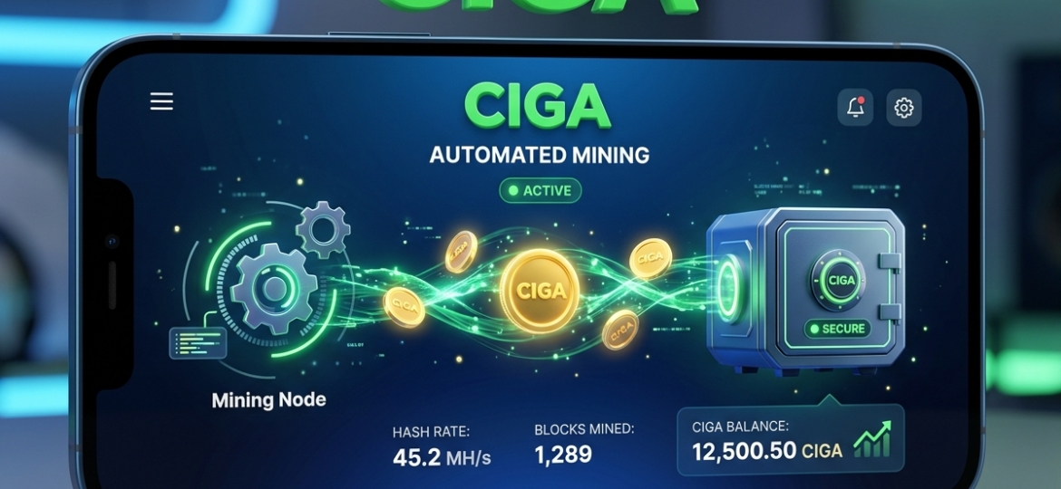 hoạt ảnh đào coin tự động ciga