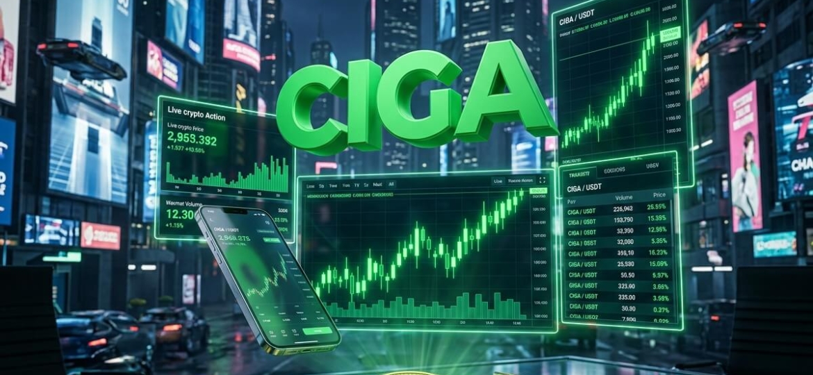 cách theo dõi biểu đồ giá ciga token