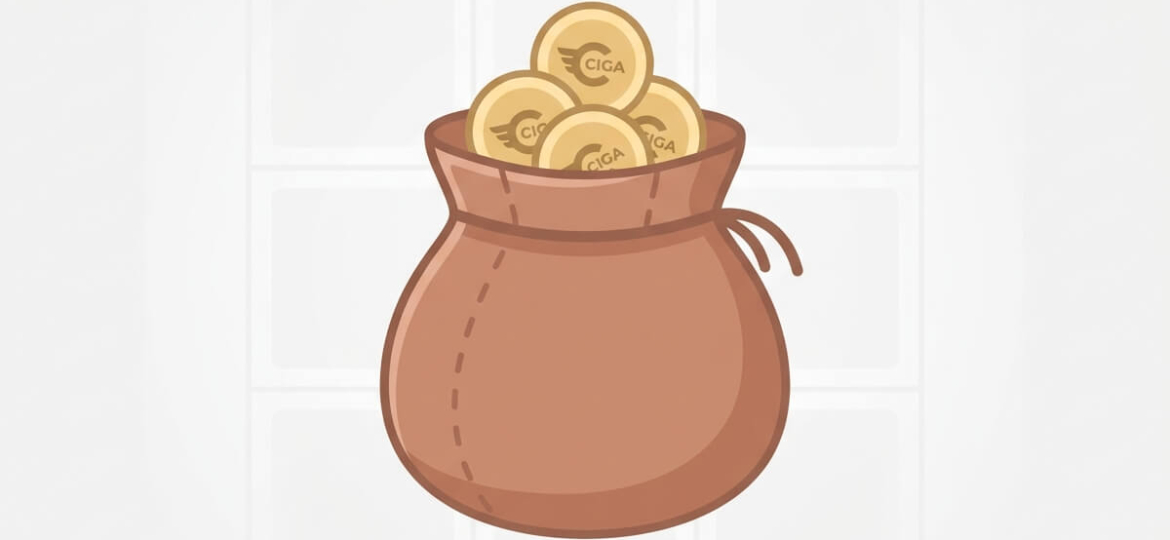 biểu tượng túi vàng ciga game