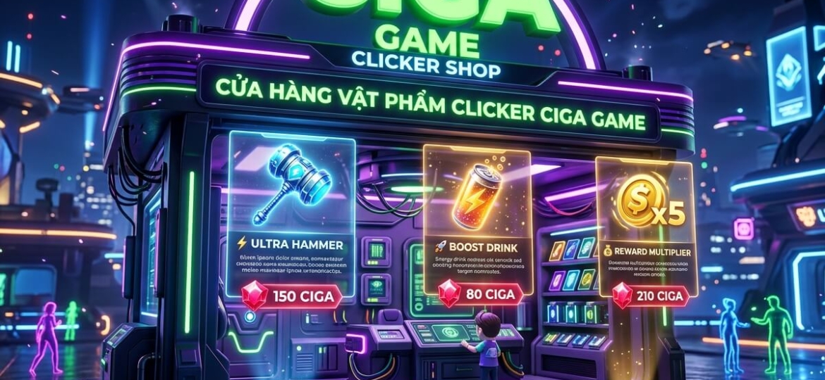 cửa hàng vật phẩm clicker ciga game