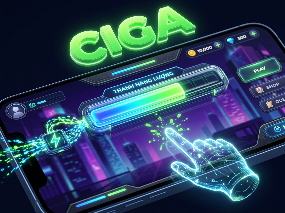 thanh năng lượng click ciga game