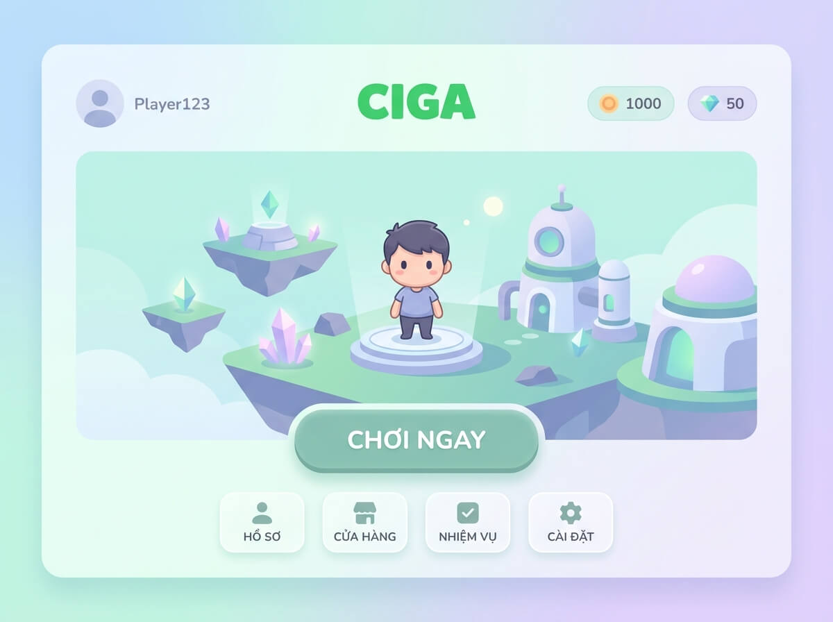 Đánh Giá Giao Diện Sảnh Chờ Ciga Game